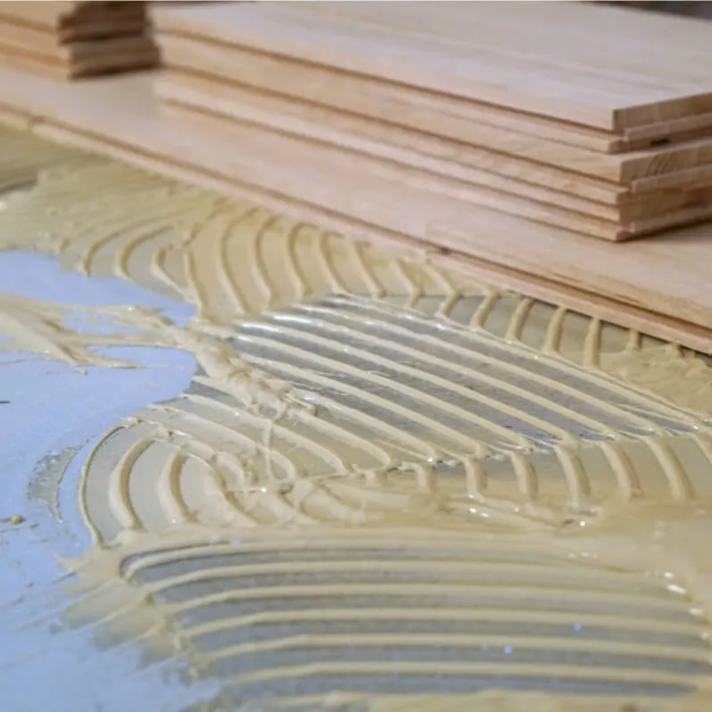 Hardwood-Install-During Hardwood installation | Rich's Modern Flooring